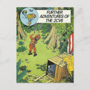 Coche antiguo Tarjeta postal   Citroen 2cv   Franc