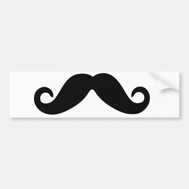 Coche apenas una pegatina para el parachoques del bigote (Frente)