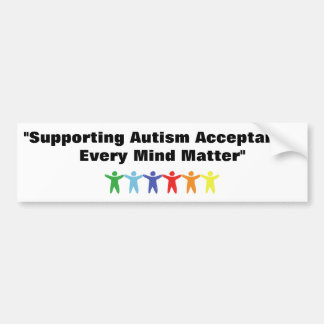 Coche Apoyo a la aceptación del autismo Pegatina de para