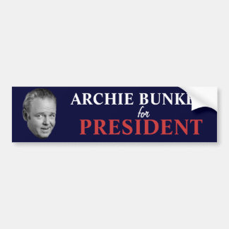 Coche Arcón del archie para el presidente pegatina para