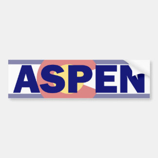 Coche Aspen, pegatina para el parachoques de Colorado
