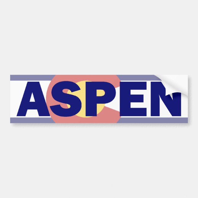 Coche Aspen, pegatina para el parachoques de Colorado (Frente)