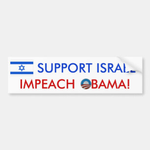 Coche ¡Ayuda Israel! ¡Acuse a Obama! pegatina para el