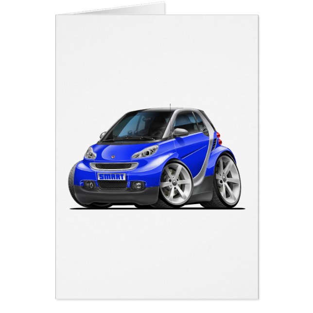 Coche azul elegante (Frente)