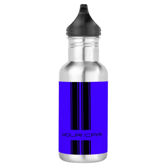 Coche azul y negro de la botella de agua - (Derecha)