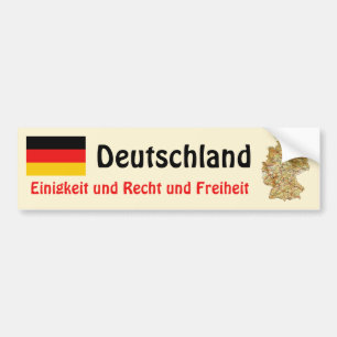 Coche Bandera de Alemania + Pegatina para el parachoques