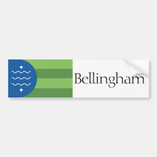 Coche Bandera de Bellingham, pegatina para el