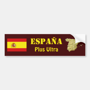 Coche Bandera de España + Pegatina para el parachoques