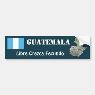 Coche Bandera de Guatemala + Pegatina para el