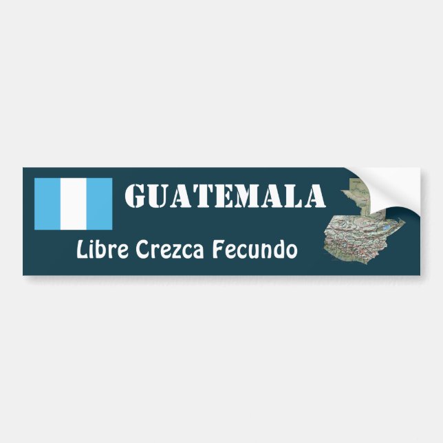 Coche Bandera de Guatemala + Pegatina para el (Frente)