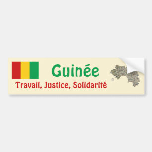 Coche Bandera de Guinea-Conakry + Pegatina para el