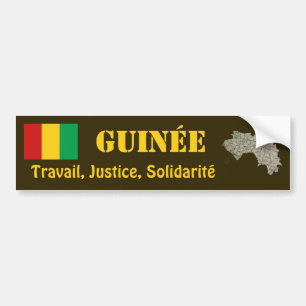 Coche Bandera de Guinea-Conakry + Pegatina para el