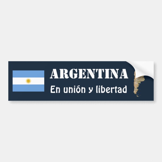 Coche Bandera de la Argentina + Pegatina para el (Frente)