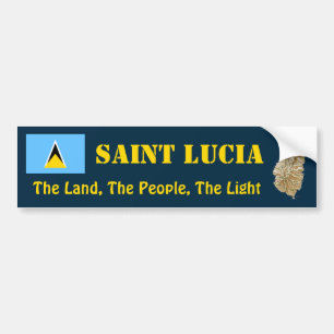 Coche Bandera de la Santa Lucía + Pegatina para el