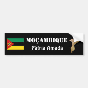 Coche Bandera de Mozambique + Pegatina para el