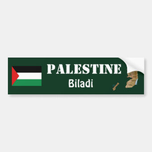 Coche Bandera de Palestina + Pegatina para el