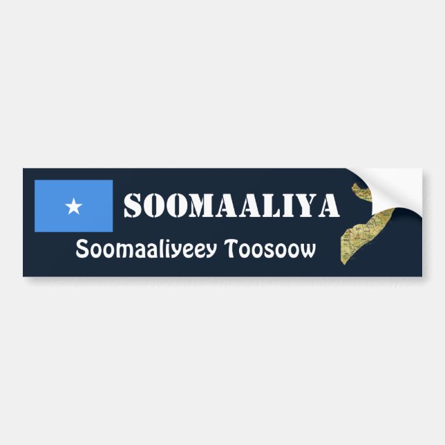 Coche Bandera de Somalia + Pegatina para el parachoques (Frente)