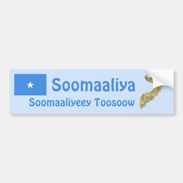 Coche Bandera de Somalia + Pegatina para el parachoques (Frente)