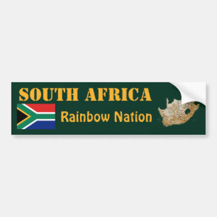 Coche Bandera de Suráfrica + Pegatina para el