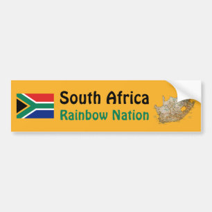 Coche Bandera de Suráfrica + Pegatina para el