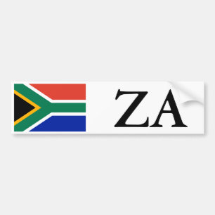Coche Bandera de Suráfrica y pegatina para el