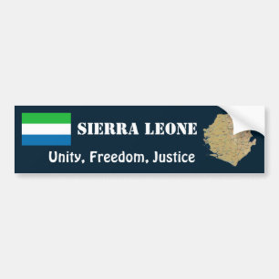 Coche Bandera del Sierra Leone + Pegatina para el