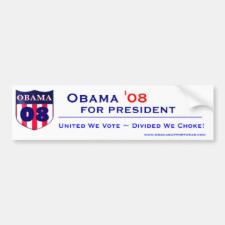 Coche Barack Obama para el presidente pegatina para el