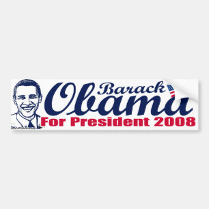 Coche Barack Obama para el presidente pegatina para el