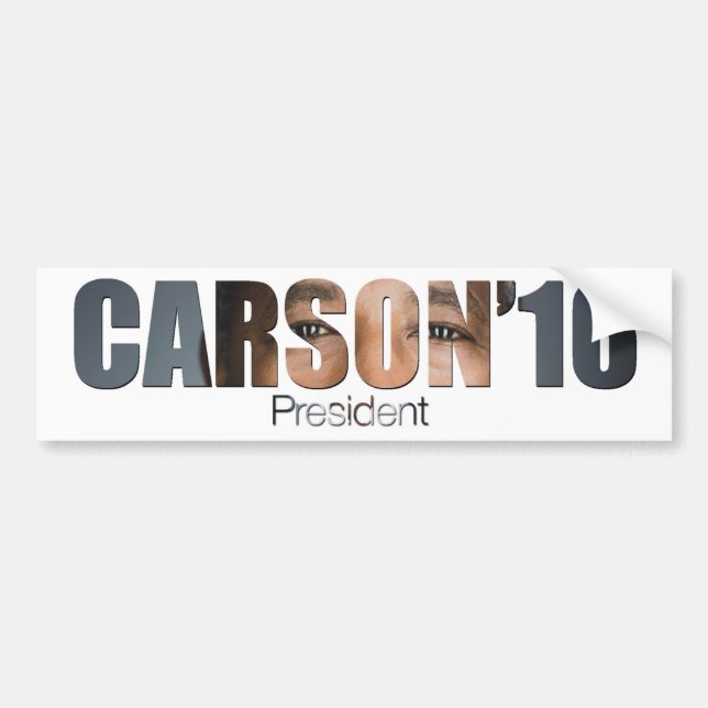 Coche Ben Carson para el presidente pegatina para el (Frente)