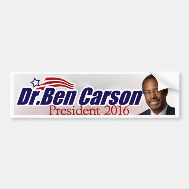 Coche Ben Carson para el presidente pegatina para el (Frente)