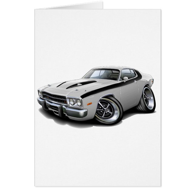 Coche Blanco-Negro 1973-74 del Roadrunner (Frente)