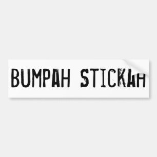 Coche Bumpah Stickah, la pegatina para el parachoques