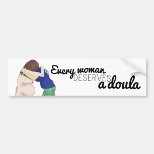 Coche Cada mujer merece un doula - pegatina para el