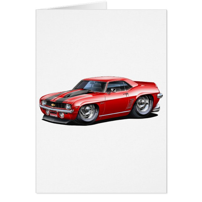 Coche Camaro SS Red-Black 1969 (Frente)