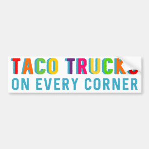 Coche Camiones del Taco en cada pegatina para el