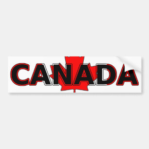 Coche Canadá con la pegatina para el parachoques de la