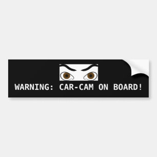 COCHE CAR-CAM A BORDO LA PEGATINA PARA EL PARACHOQUES