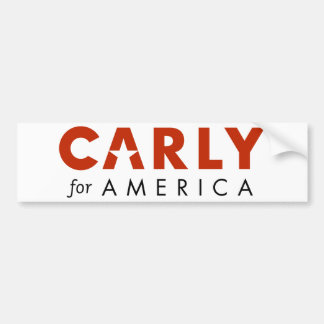 Coche CARLY FIORINA para la pegatina para el parachoques