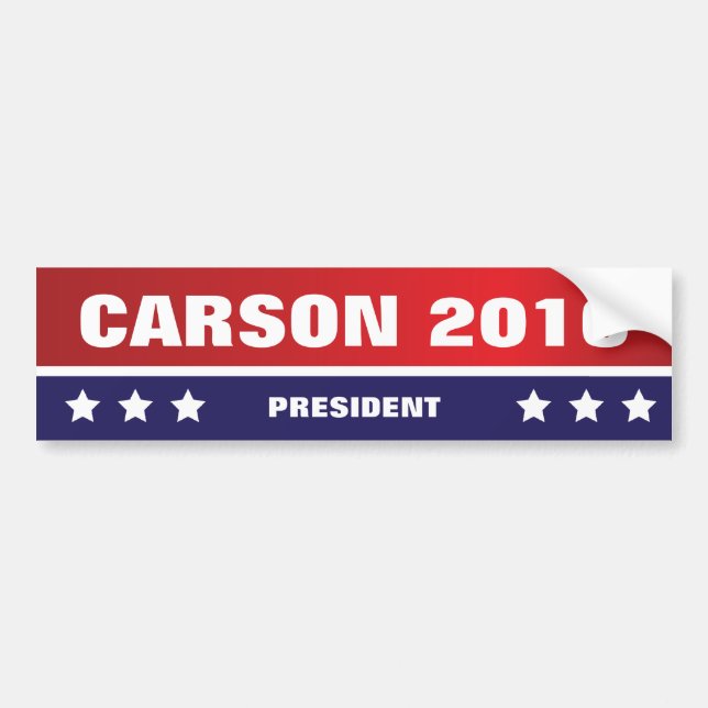 Coche Carson para el presidente pegatina para el (Frente)