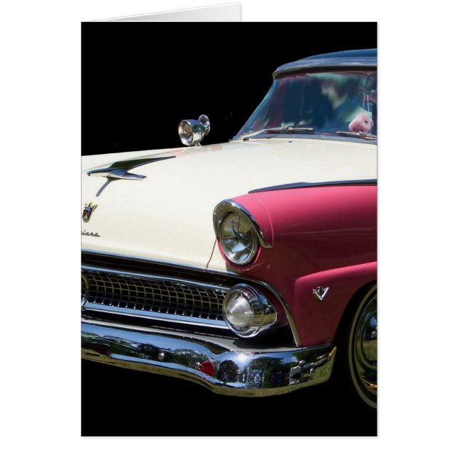 coche clásico de caracol blanco morado (Frente)