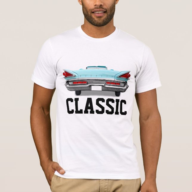 COCHE CLÁSICO DE LOS AÑOS 1950: CAMISETAS DE VINTA (Anverso)