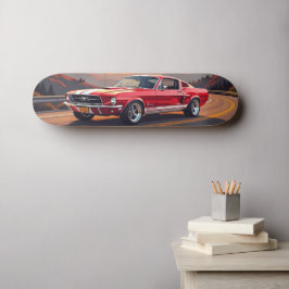 Coche Clásico Musculoso 1967 Skateboard