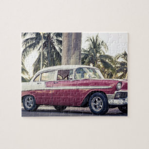 COCHE CLÁSICO TROPICAL JIGSAW PUZZLE