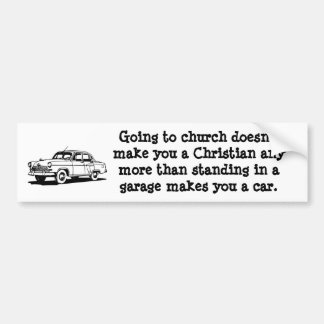Coche Coche, pegatina para el parachoques de la iglesia
