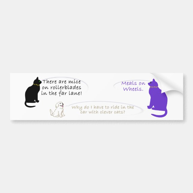 Coche Comidas en pegatina para el parachoques de las (Frente)