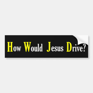 Coche Cómo impulsión de Jesús - pegatina para el