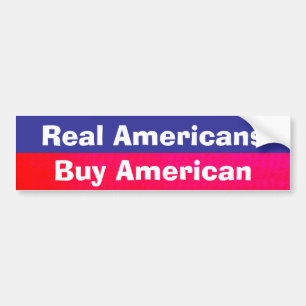 Coche Compre a la pegatina para el parachoques americana