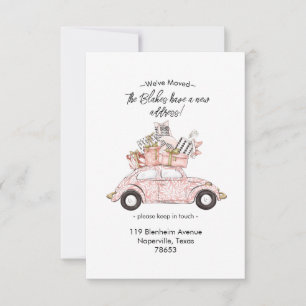 Coche con cajas Hemos movido la invitación