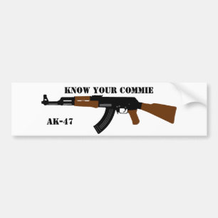Coche Conozca a su pegatina para el parachoques de AK-47