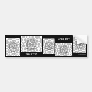 Coche Cree a su propia pegatina para el parachoques